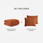 Snug Waffle Comforter Bundle