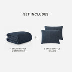 Snug Waffle Comforter Bundle