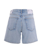 Shorts Dame High Rise Baggy Blue