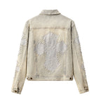 Century Penthouse Sanctum Cross Men's Denim Jacket - Tan