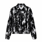 Flocked Eclipse Denim Jkt – Century Penthouse BLACK