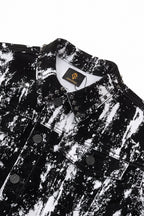 Flocked Eclipse Denim Jkt – Century Penthouse BLACK
