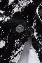 Flocked Eclipse Denim Jkt – Century Penthouse BLACK