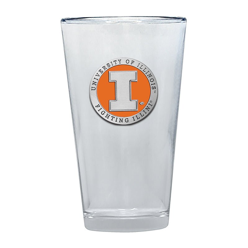 Illinois Fighting Illini Pint Glass, 16 oz
