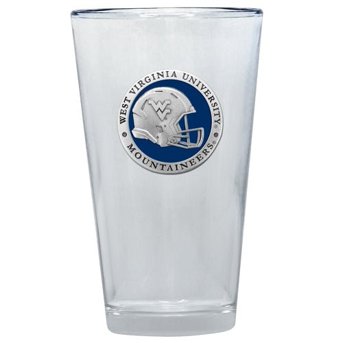 West Virginia University Helmet Pint Glass, 16 oz