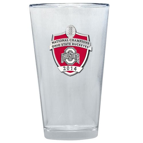 2014 Ohio State Football Championship Pint Glass, 16 oz