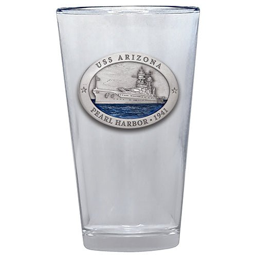 USS Arizona Pearl Harbor Pint Glass, 16 oz