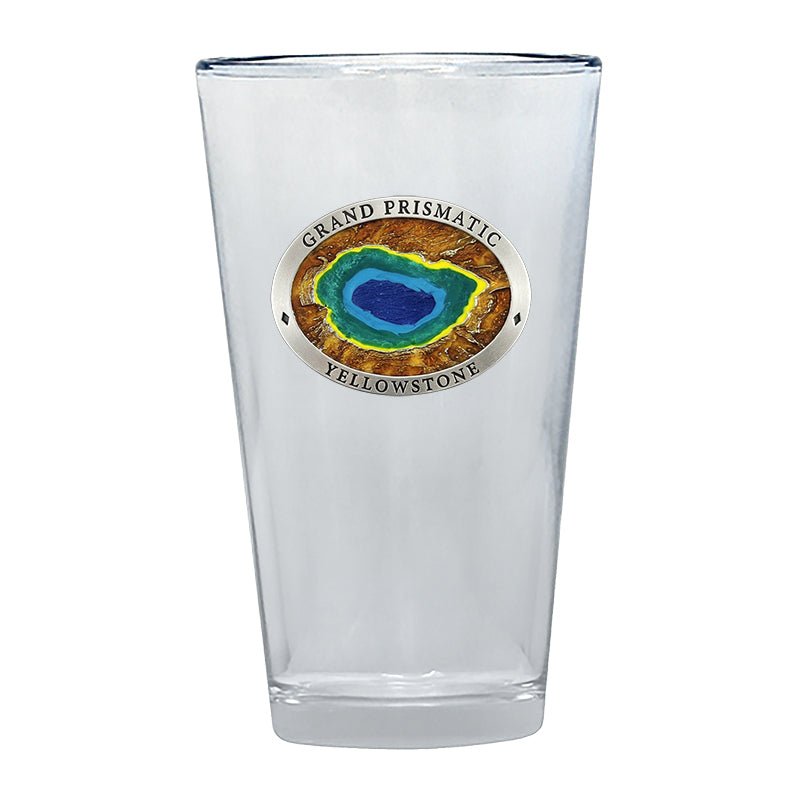Grand Prismatic Yellowstone Pint Glass, 16 oz