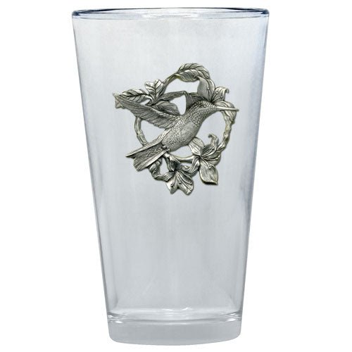 Humming Bird Pint Glass, 16 oz