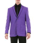 Mens Porter Purple Slim Fit Blazer