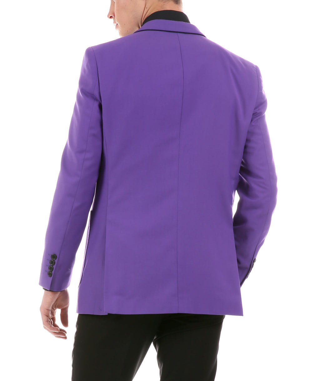 Mens Porter Purple Slim Fit Blazer