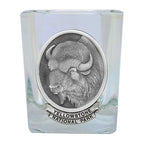 Buffalo Yellowstone National Park Prism Rock Glass