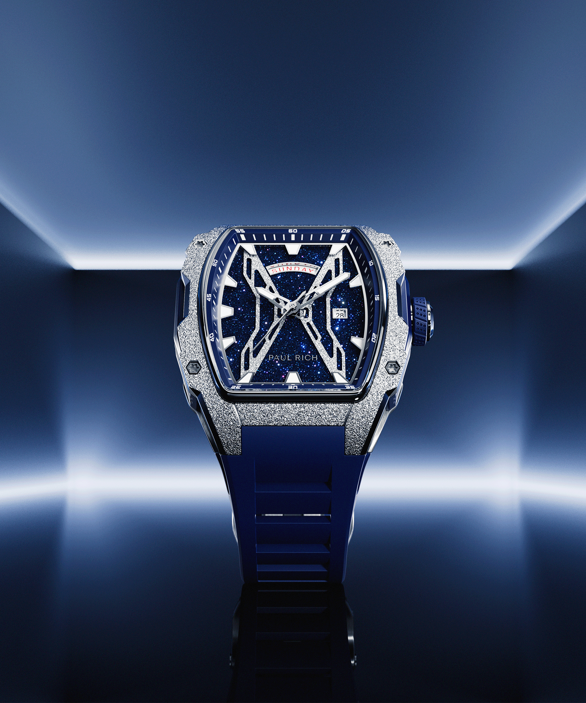 Astro Day & Date Lunar Silver