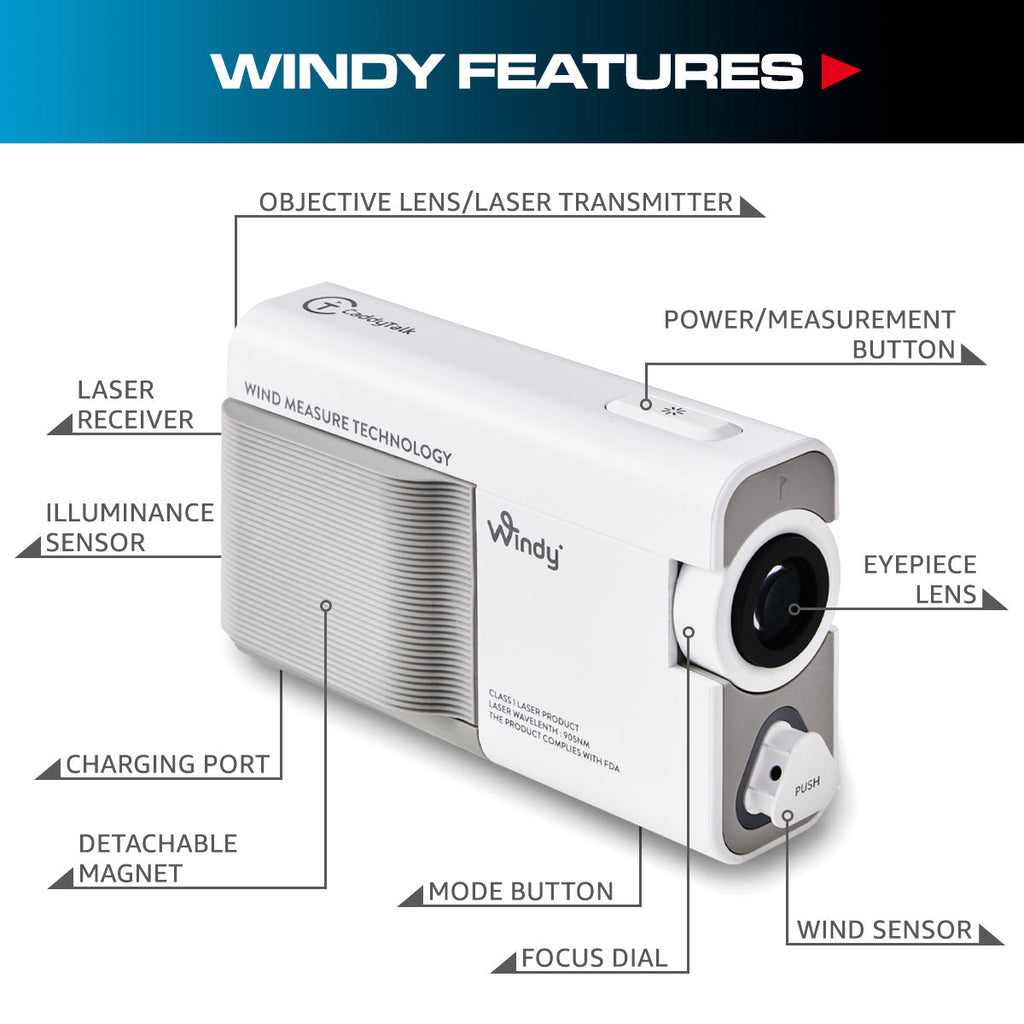 CaddyTalk Windy Laser Rangefinder