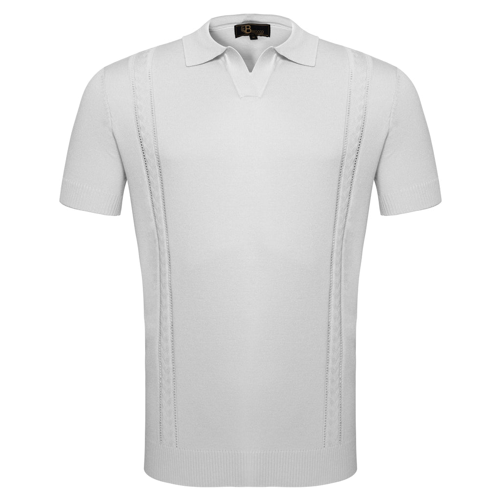 LuxeKnit Polo WHITE