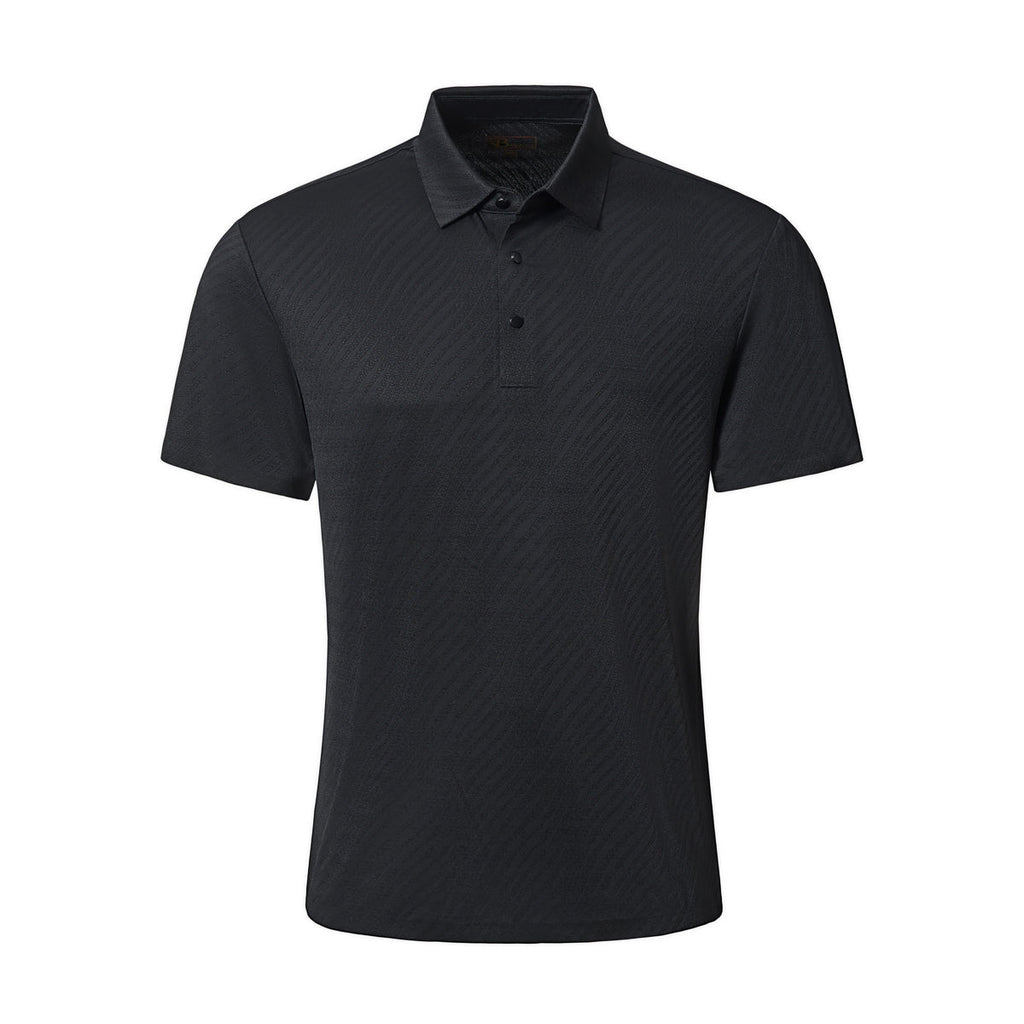 Barocco Phantom Seamless Men's Polo - Black