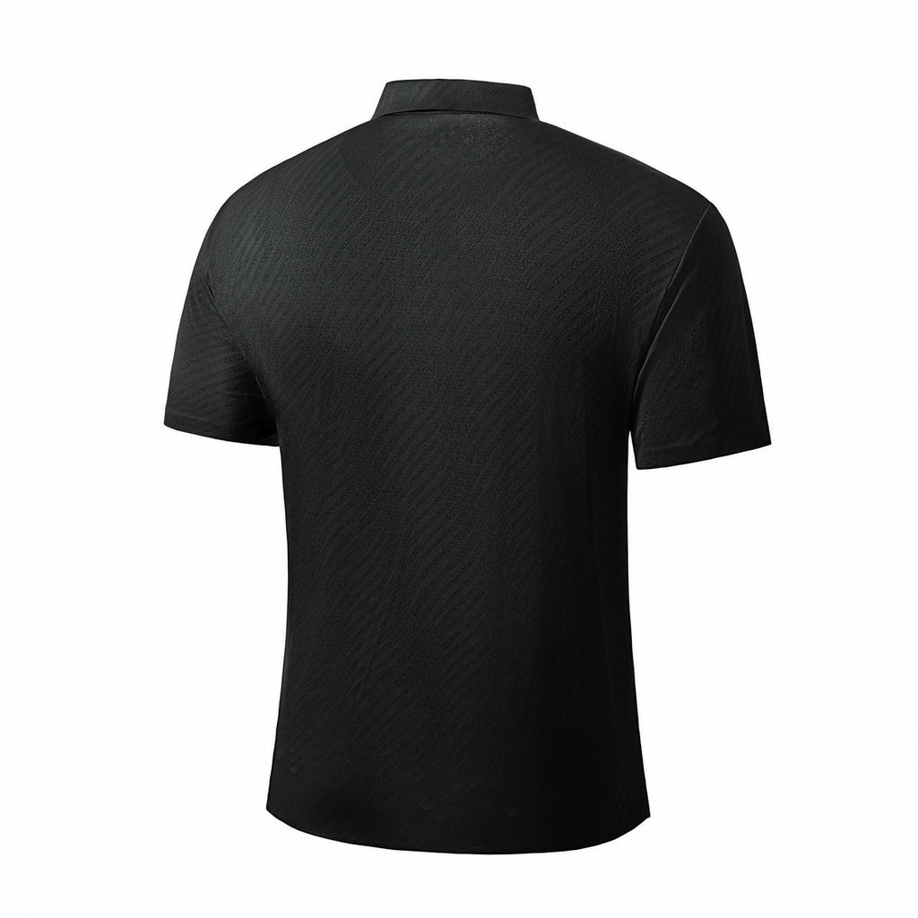 Barocco Phantom Seamless Men's Polo - Black