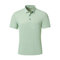 Barocco Grid Texture Stitchless Men's Polo - Pistachio