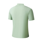 Barocco Grid Texture Stitchless Men's Polo - Pistachio