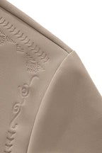 Ornate Trim Polo KHAKI