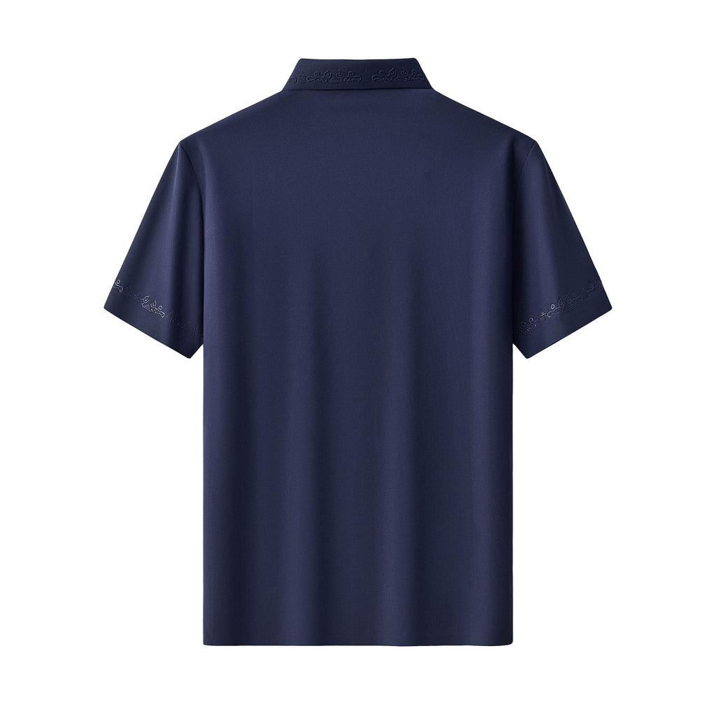 Ornate Trim Polo NAVY