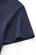 Ornate Trim Polo NAVY