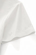 Ornate Trim Polo WHITE