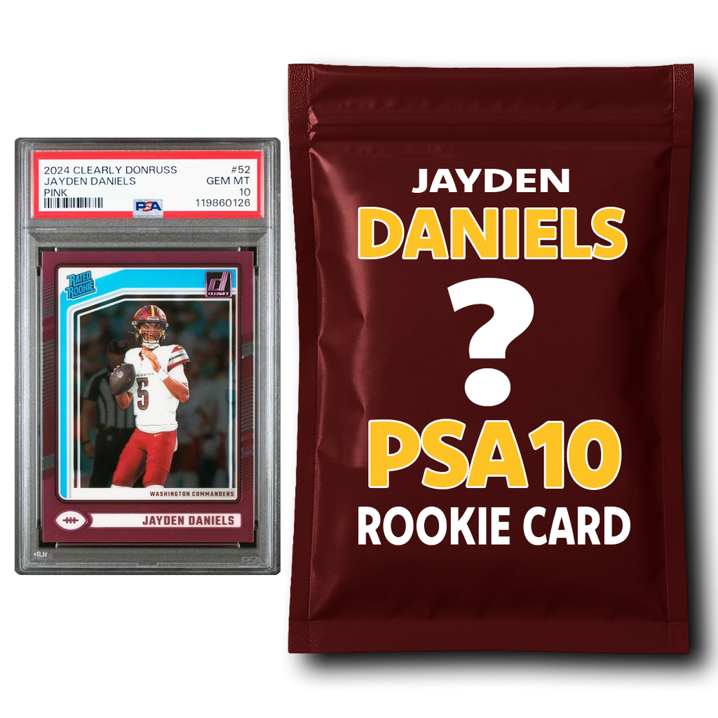 Jayden Daniels PSA 10 Graded Football Rookie Card Mystery Pack