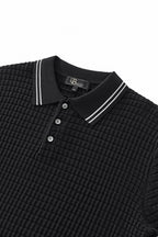 Refined Motion Knit Polo BLACK