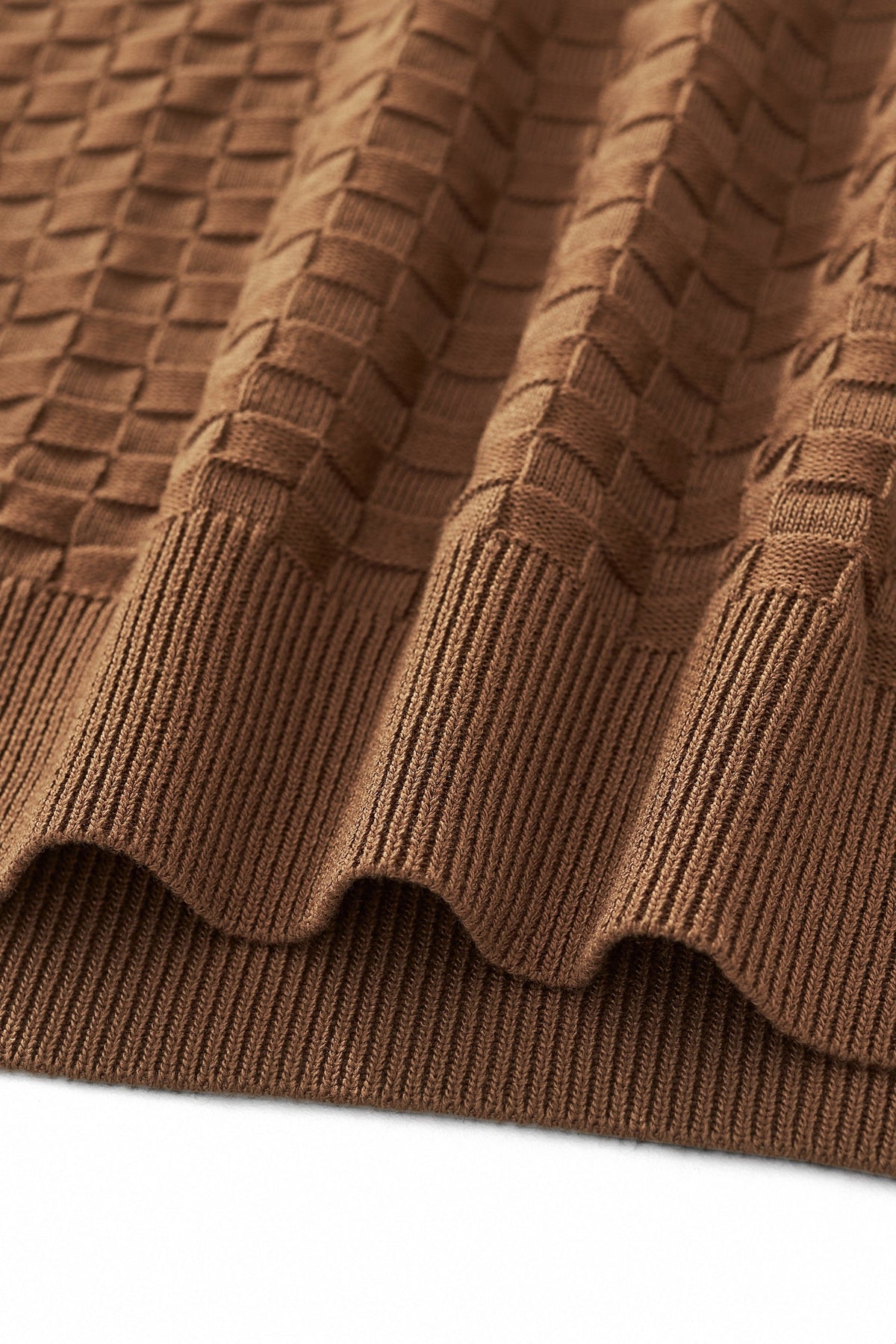 PrimeKnit Button Polo COFFEE