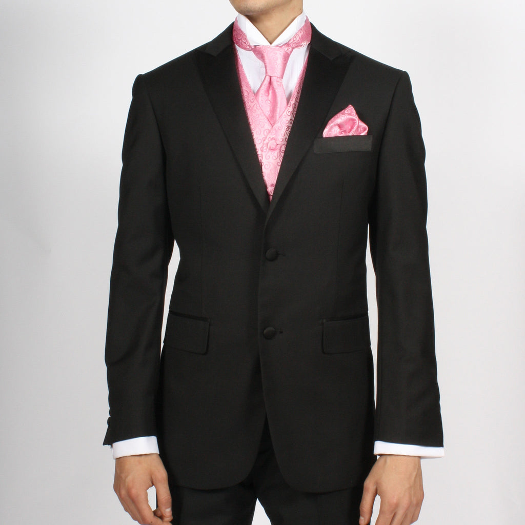 Ferrecci Mens PV50-11 Pink with White Back Vest Set