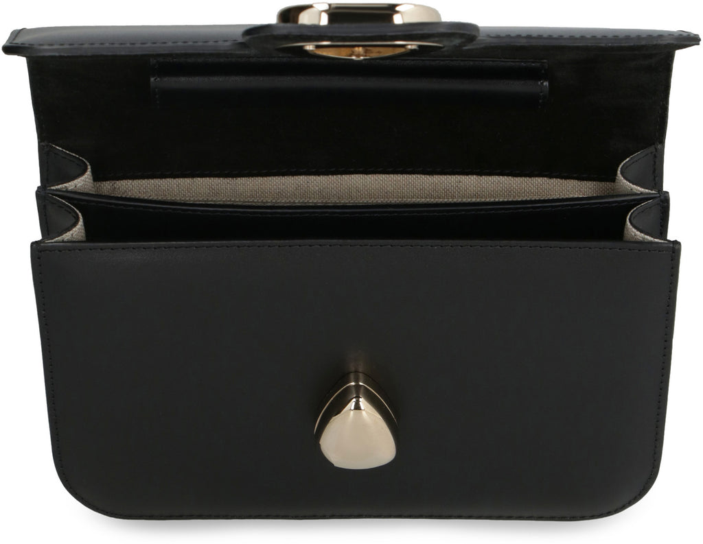 Shoulder Bag Astra Black Calfskin