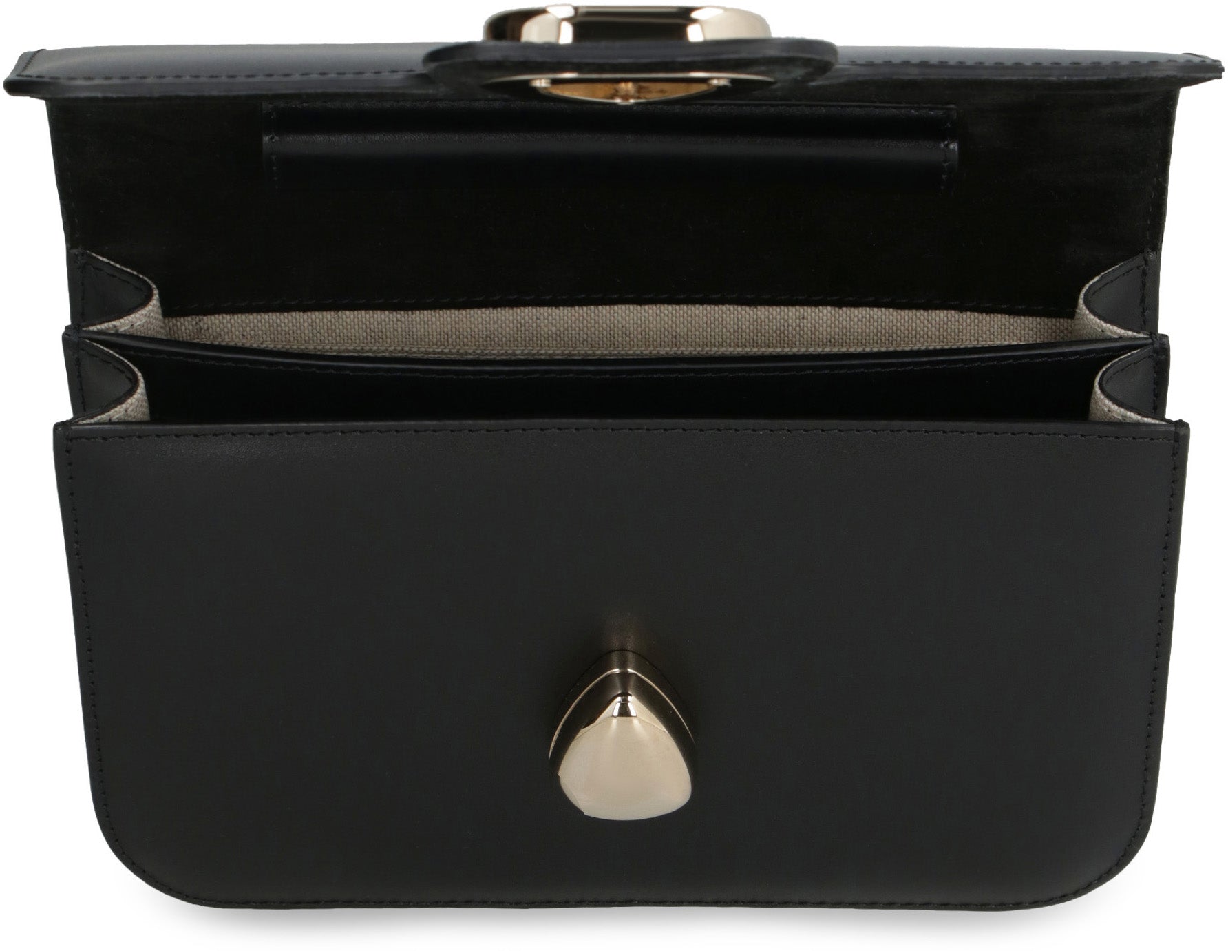 Shoulder Bag Astra Black Calfskin