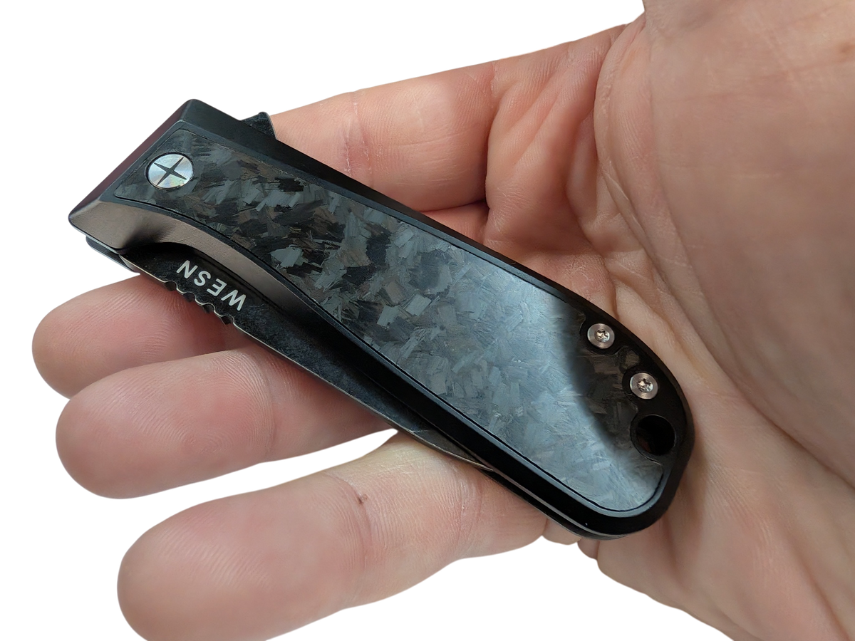 2.8" CPM S35VN, PVD & Titanium - WESN X C+C : THE ALLMAN Knife ( NEW! )
