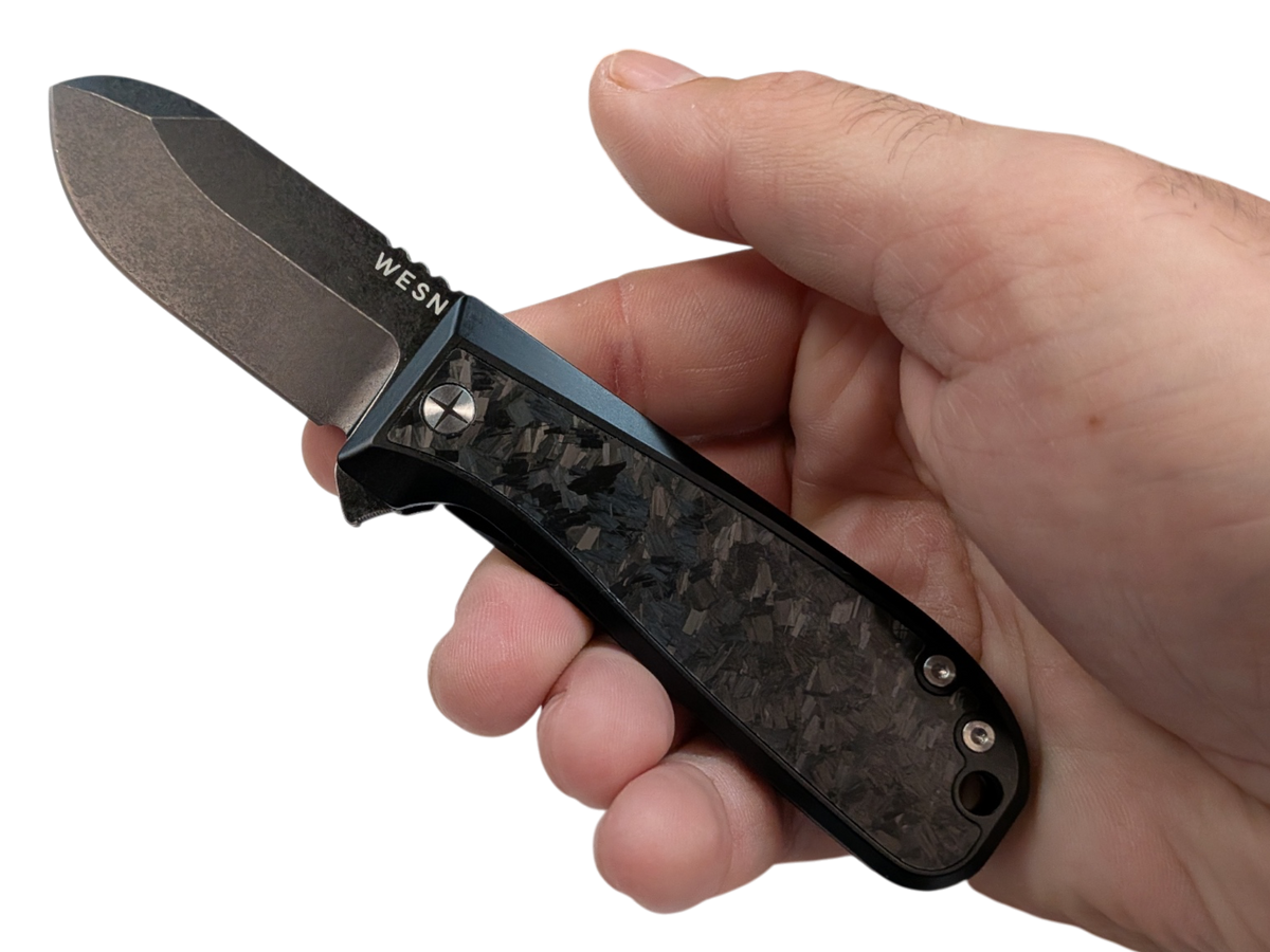 2.8" CPM S35VN, PVD & Titanium - WESN X C+C : THE ALLMAN Knife ( NEW! )