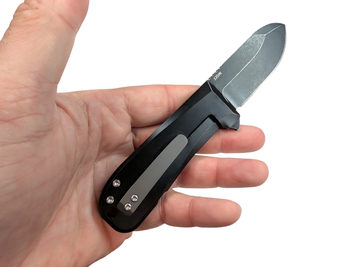 2.8" CPM S35VN, PVD & Titanium - WESN X C+C : THE ALLMAN Knife ( NEW! )