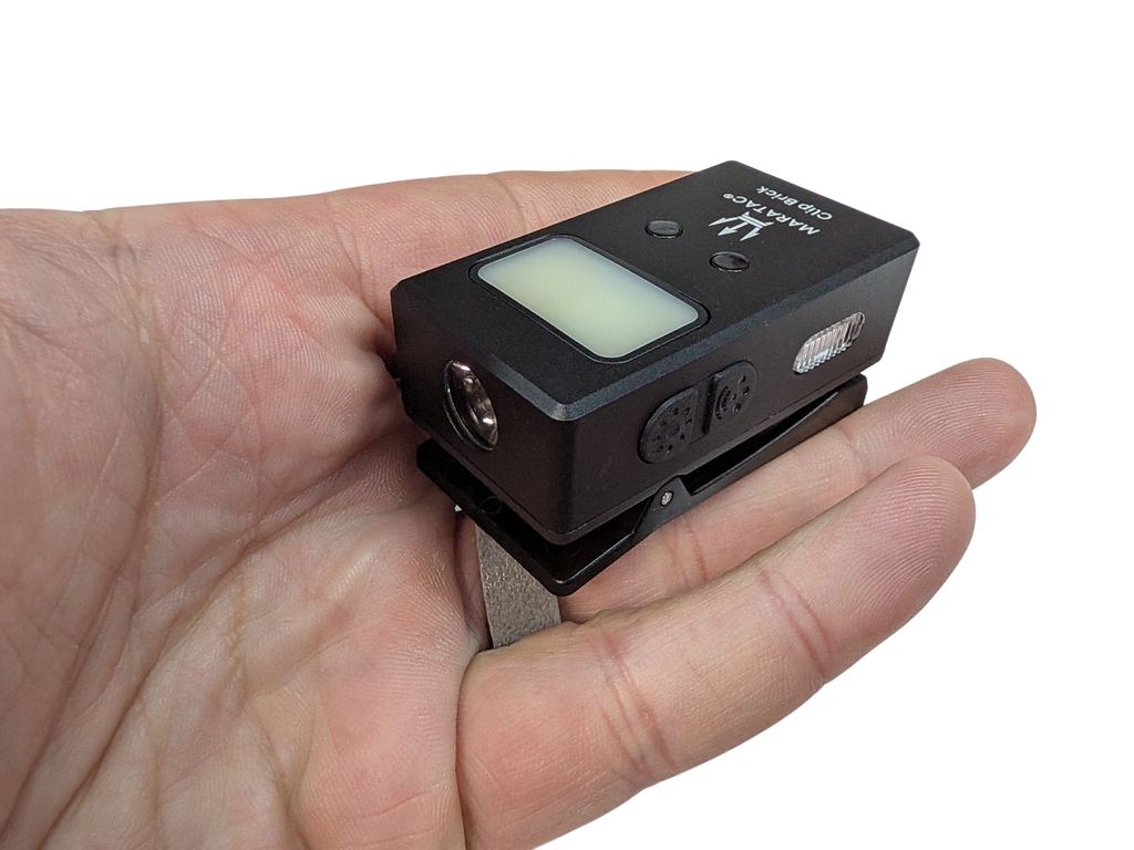 Clip Brick LED Multifaceted Flashlight by Maratac® - With Motion Sensing ( All New! )