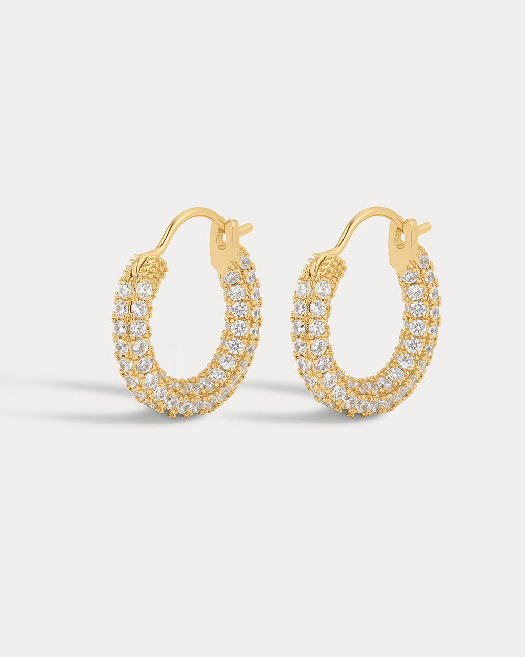 Pave Amalfi Huggies- Gold (Ships Mid June)
