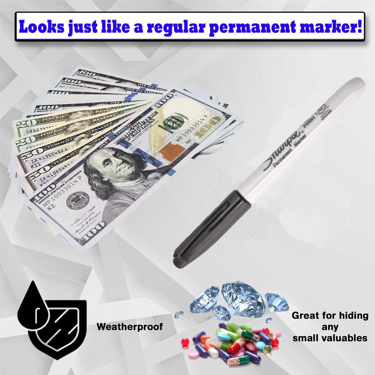 Realistic Large Marker Diversion Safe - Practical diversion safe ideas of Real working large marker with a Hidden secret compartment