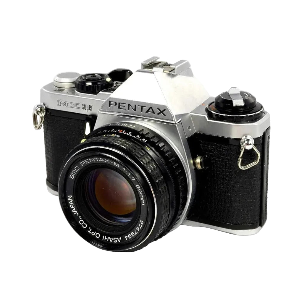 Pentax ME Super 35mm SLR Film Camera Kit 50mm Lens