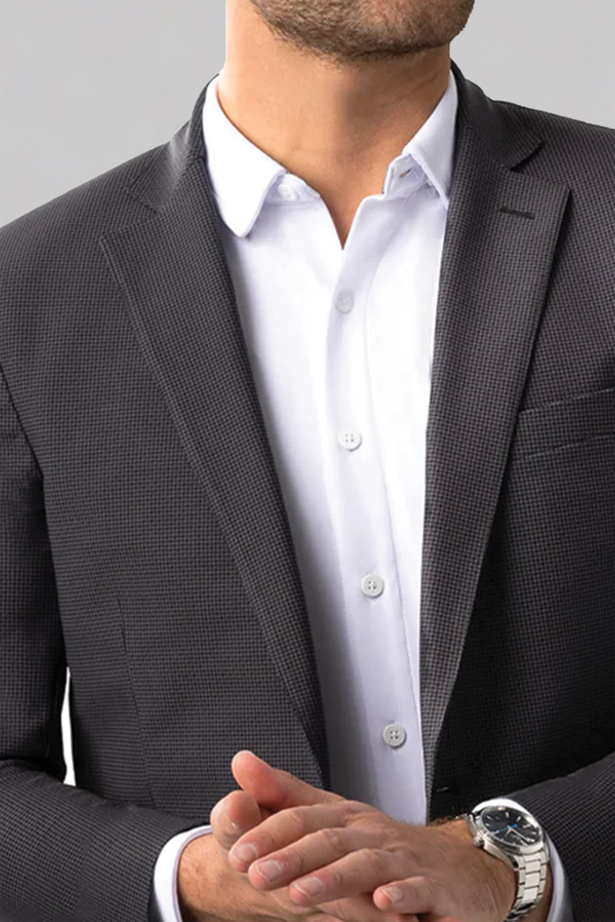 Performance Blazer // Grey Houndstooth
