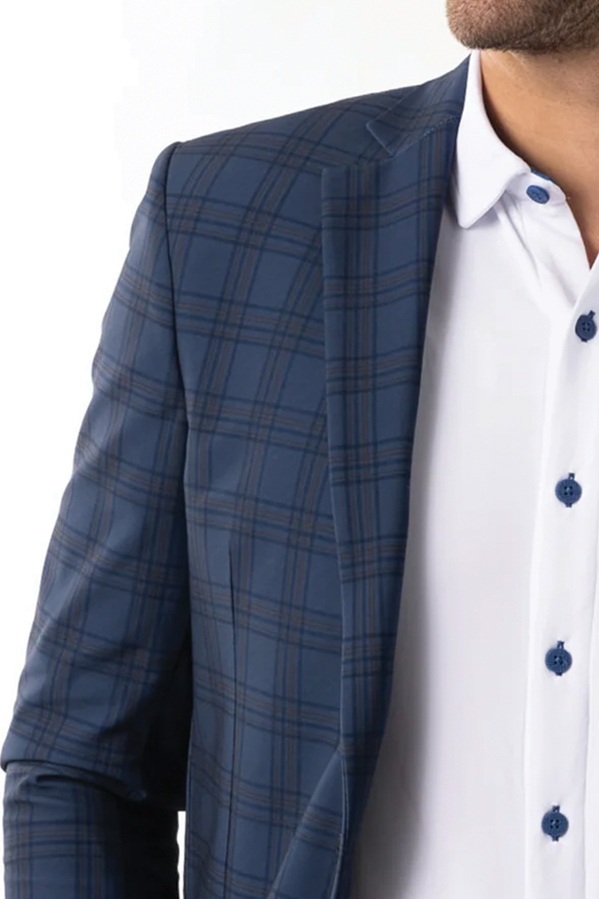 Performance Blazer // Blue Plaid