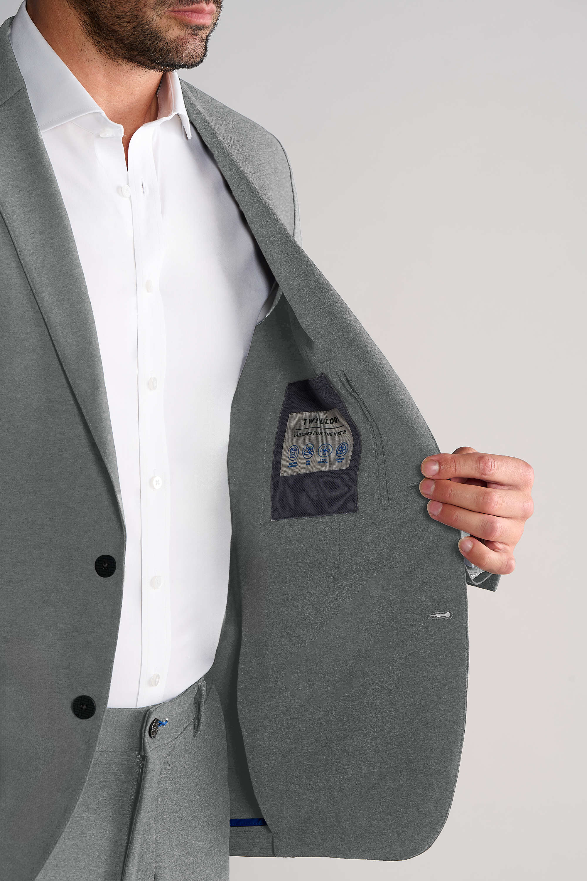 Performance Blazer // Heather Light Grey