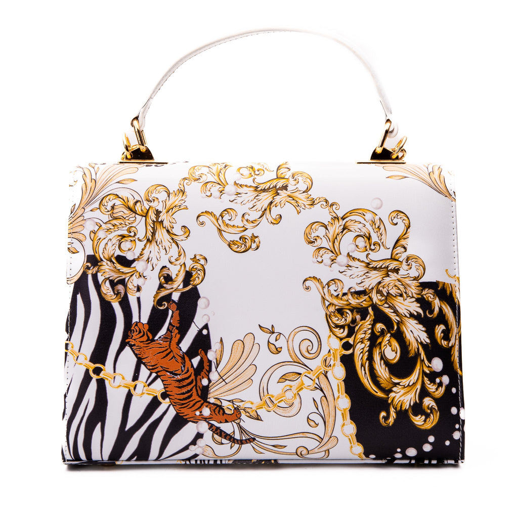 The Perugia White Leather Handbag