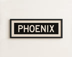 Framed Phoenix Arizona Bus Scroll