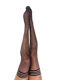NEW! Black Rhinestone Mardi Gras Thigh-Highs