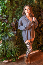 Alex: Camo Thigh-Highs. Petite to Plus Size.