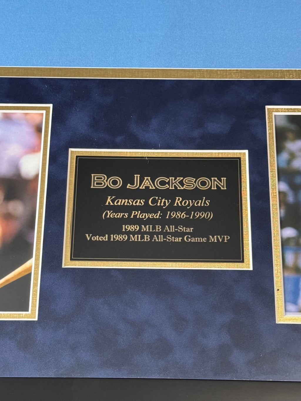 Bo Jackson Kansas City Royals Autographed Jersey Framed to 32x40 TriStar