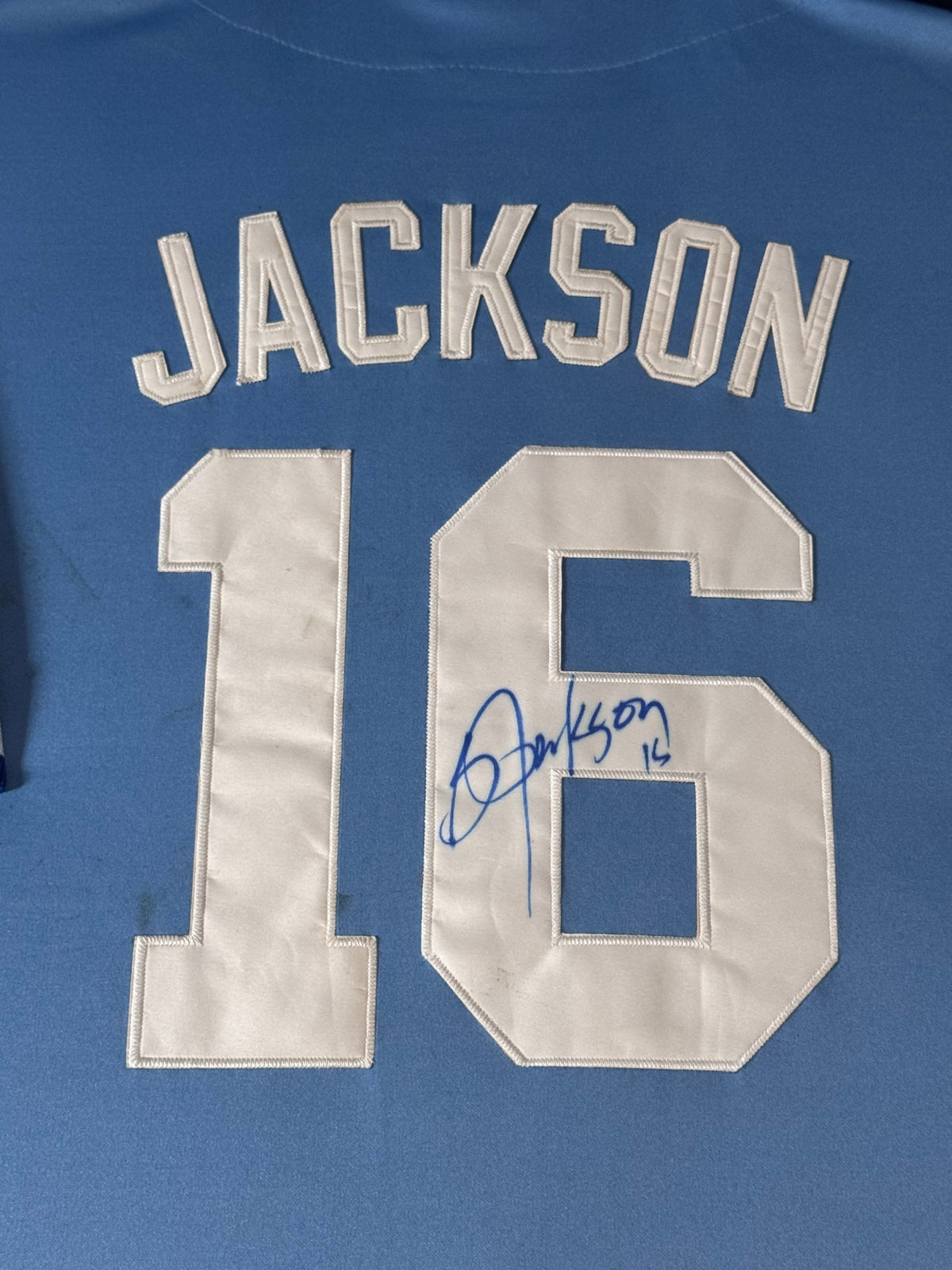 Bo Jackson Kansas City Royals Autographed Jersey Framed to 32x40 TriStar