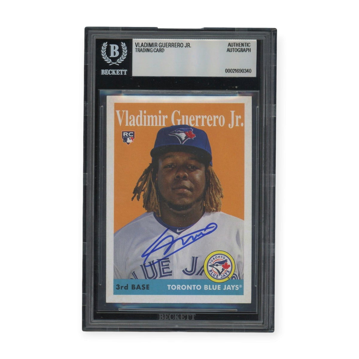 Vladimir Guerrero Jr. Toronto Blue Jays Autographed 2019 Topps Archives Rookie RC #14 BGS Authentic